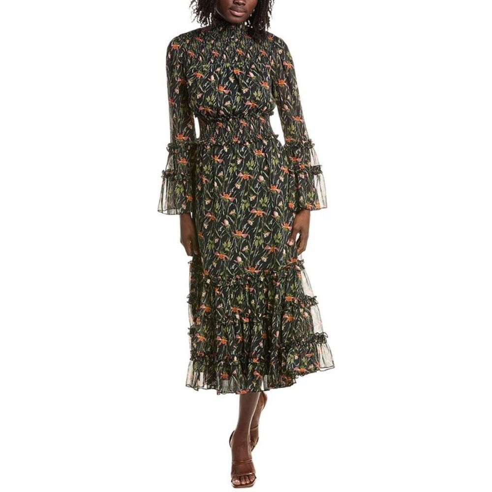 Cinq À Sept Womens  Windswept Meadow Kinsley Maxi Dress, Black